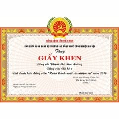 Bảng báo giá in giấy khen