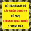 Bộ Tem nhãn decal phòng dịch Covid bán sẵn giá rẻ