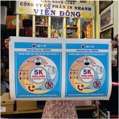 Bán tờ In poster 5k phòng chống covid có sẵn