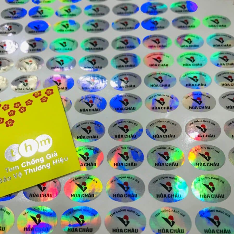 In tem chống giả _ Tem 7 màu_Tem Hologram – Túi & Hộp Qùa Tặng + In Card Tem  Nhãn Lấy Ngay