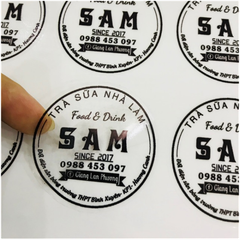In tem decal giấy nhanh, rẻ tại Hà Nội