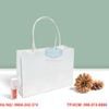Túi giấy trắng trơn, túi kraft trắng, có sẵn, có thể in trực tiếp lên bề mặt túi