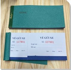 Bán Quyển Phiếu Trông Giữ Xe Có Sẵn - Giao Hàng Ngay