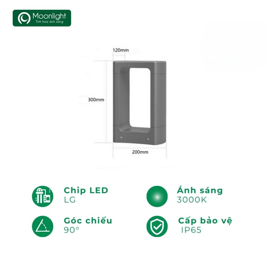 Đèn led cảnh quan, nấm sâm vườn 8W, 3000K 003121-30