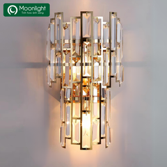 HT Đèn tường pha lê đui e14 D22, H40cm 2 bóng (giá không bóng) DT1167 HTDTPL-047
