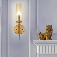 Đèn tường chao thủy tinh màu vàng DT9031/1 = 1758/1 = 2163 /1 VLDTTI-028-1