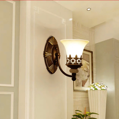Đèn tường chao thủy tinh màu đen PA 1773/1 VLDTTI-009