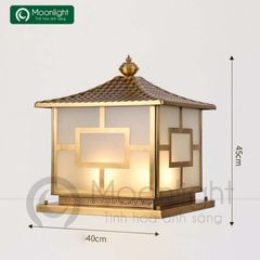 Đèn trụ cổng hàng rào đồng VLNTTC-001