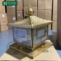 Đèn trụ cổng hàng rào đồng VLNTTC-001