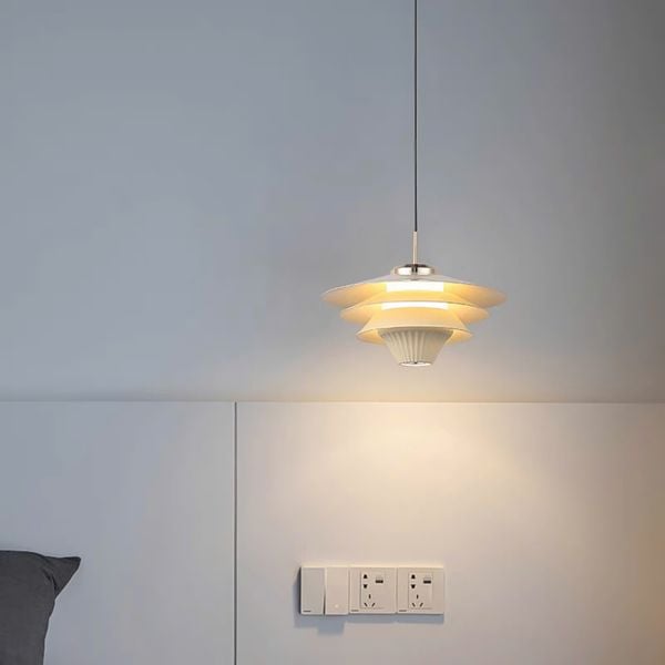 Đèn thả hợp kim nhôm đen D200 led ánh sáng 3000k 12W VLTHHK-228