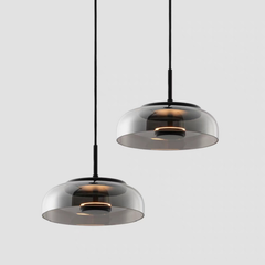 Đèn thả thủy tinh màu khói D230*150 TH230X150 VLTHTI-050
