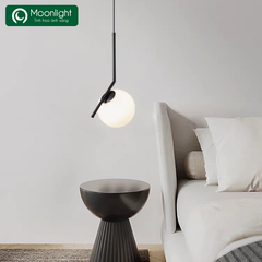 HT đèn thả thủy tinh chao thủy tinh trắng đục (giá không bóng) TH736 HTTHTI-016