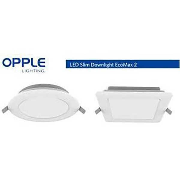 Opple đèn led downlight vuông HPF ESII Slim 6W, 6500K, KT mặt 113*113, lỗ khoét D100*100 OPDDDL-004-S100-6K