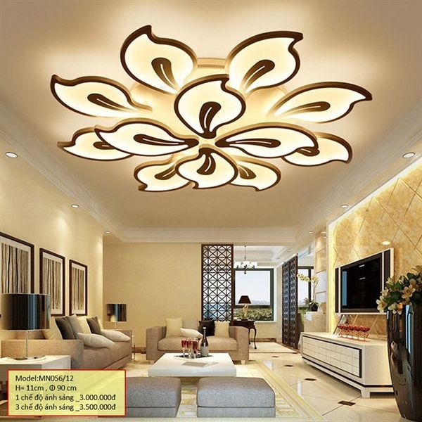 HT Đèn mâm mica 12 cánh h=110mm, 900mm 1M MN056/12-1M HTDMMI-013-AA