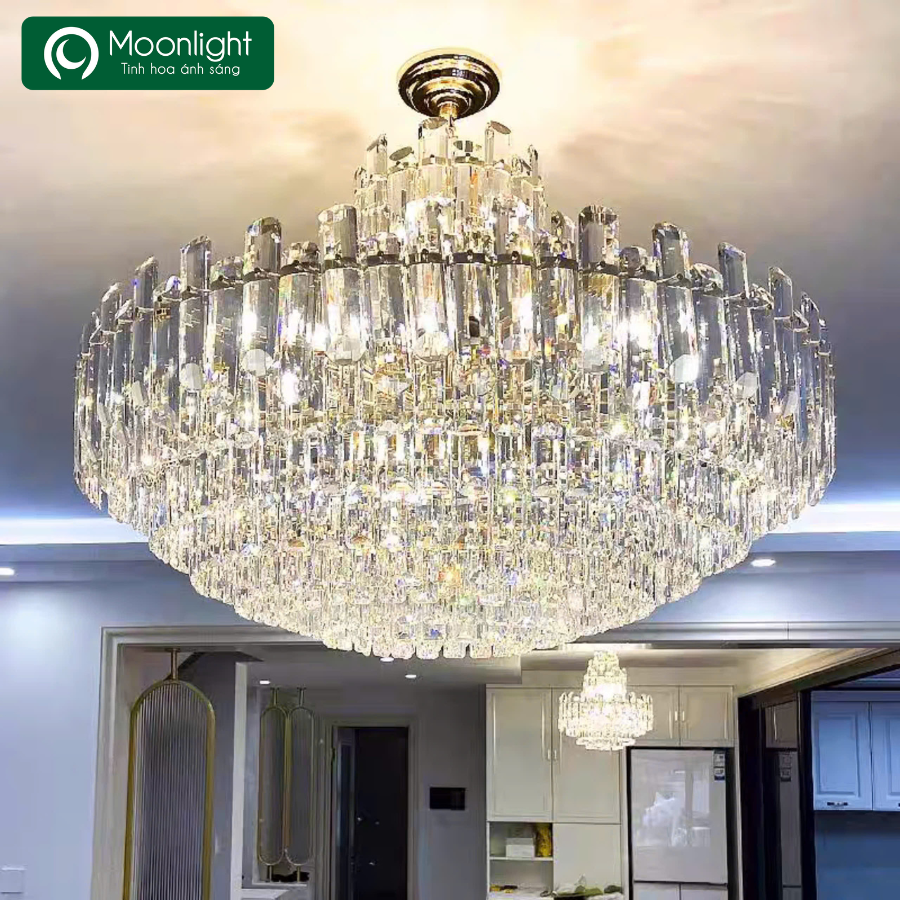 Đèn thả pha lê tròn 7108-800, D800, VLTHPL-748-AA