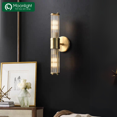 Đèn tường pha lê D120*500 2E14 VLDTPL-019