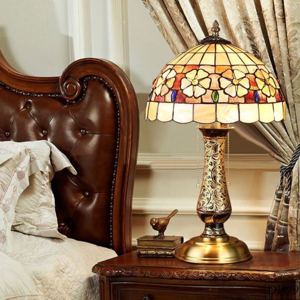 Đèn bàn tiffany D31xH54cm VLDBTF-073