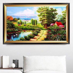 Đèn tranh led trang trí 3 chế độ ánh sáng KT D60xH40cm B5419, VLDETL-024