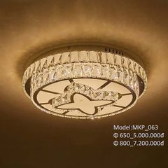 HT Đèn mâm pha lê tròn D80cm MKPL_063-800 HTDMPL-283-80