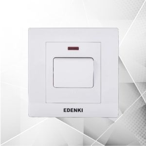 EDK Bộ công tắc đơn 20A, màu trắng EC-120