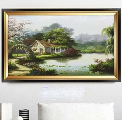 Đèn tranh led trang trí 3 chế độ ánh sáng KT D60xH40cm B5465, VLDETL-023