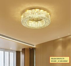 HT Đèn mâm pha lê vòng tròn D600 MV9179 HTDMPL-003