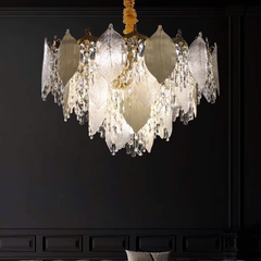Đèn thả pha lê hình lá VLTHPL-746