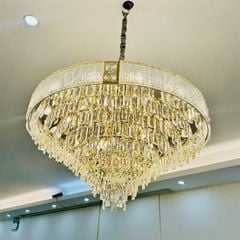 Đèn thả pha lê chùm tròn D800 69559-800, 7153 VLTHPL-735-AA (Bộ)