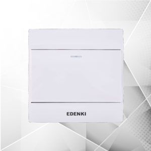 EDK Bộ công tắc đơn 1 chiều, màu trắng EC-101