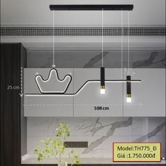 HT Đèn thả bàn ăn thân đen D108cm TH775_Đ HTTHBA-004-BK