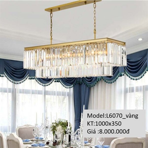Đèn thả pha lê chùm VLTHPL-427-YE