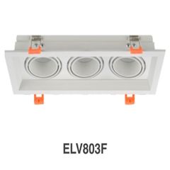 ELV Chóa đèn led âm trần spotlight KT: 112*280*H42, lỗ khoét 95*270, màu trắng, IP20 ELV803F