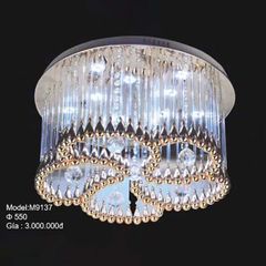 HT Đèn mâm pha lê tròn D550mm M9137 HTDMPL-050