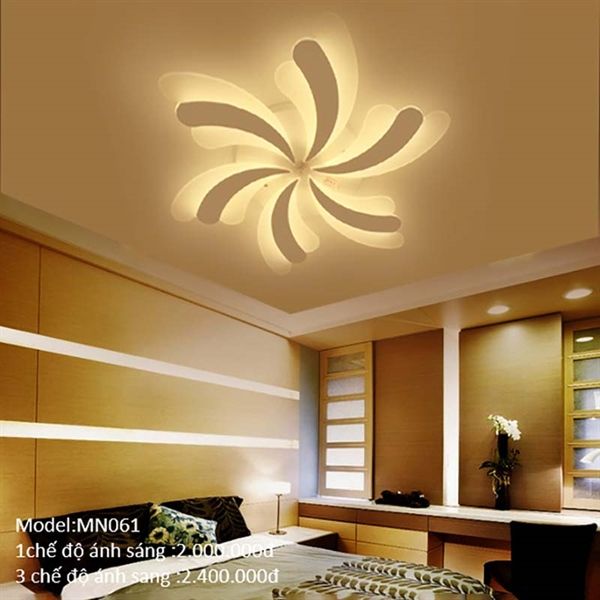 HT Đèn mâm mica 6 cánh h=80mm, 650mm 3M MN061/6-3M HTDMMI-007-AB