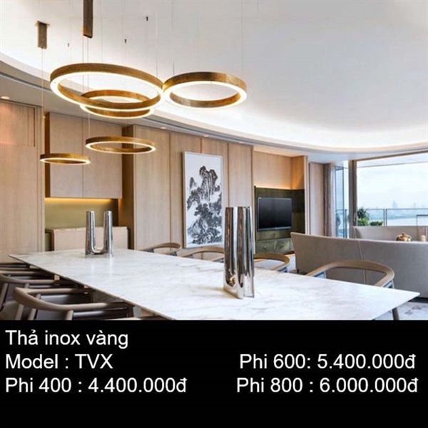 Đèn thả pha lê vòng VLTHPL-640