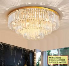 HT Đèn mâm pha lê tròn 3 tầng D650 MV9181-650 HTDMPL-007-AA