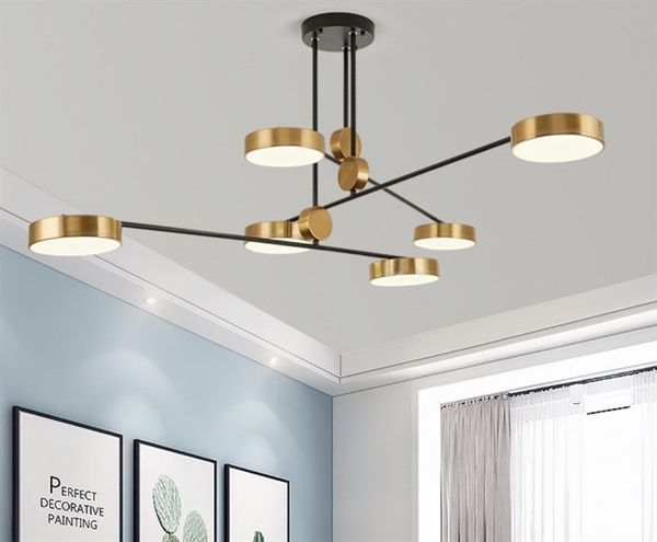 Đèn thả trang trí 6 bóng mạ đồng vàng 1350x600 THDECO6BV VLTHTR-037