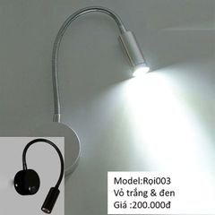 HT đèn tường trang trí màu đen 3W Rọi 003-den HTDTTR-126-BK