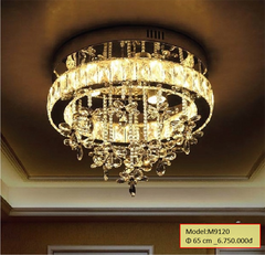 HT Đèn mâm pha lê tròn D400mm M9120 HTDMPL-058-AA