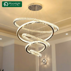 HT Đèn thả pha lê 6 vòng tròn bản 5cm KT D20*30*40*50*60*80 TPL_097 HTTHPL-165