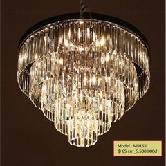 HT Đèn mâm pha lê tròn 5 tầng D650mm M9155 HTDMPL-037