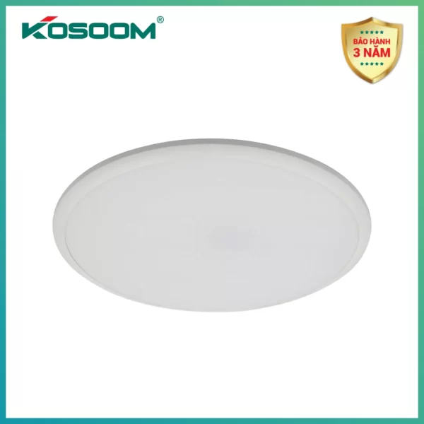 Kosoom đèn ốp trần LED Artemis viền bạc 72W D485*H74 đổi màu OP-KS-ATM-72-VB