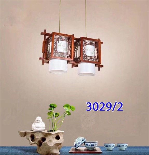 Đèn thả gỗ đôi 3029/2 VLTHGO-020