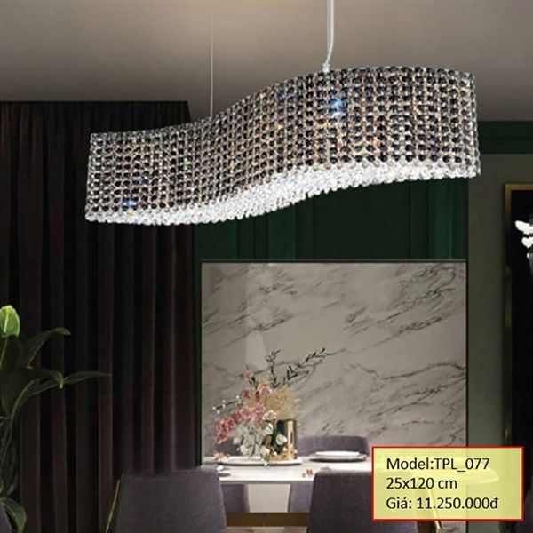 Đèn thả pha lê D25*120cm TPL_077 HTTHPL-128