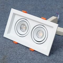 Đèn downlight âm trần ACA đôi 10x20 ASV