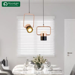 Đèn thả hợp kim khung đen 1 chao 8W HECO TH753/1 VLTHHK-096