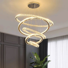 HT Đèn thả pha lê 6 vòng tròn bản 5cm KT D20*30*40*50*60*80 TPL_097 HTTHPL-165