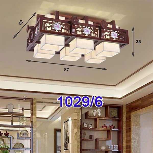 Đèn ốp trần gỗ VLOPGO-040