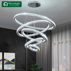HT Đèn thả pha lê 6 vòng tròn bản 5cm KT D20*30*40*50*60*80 TPL_097 HTTHPL-165