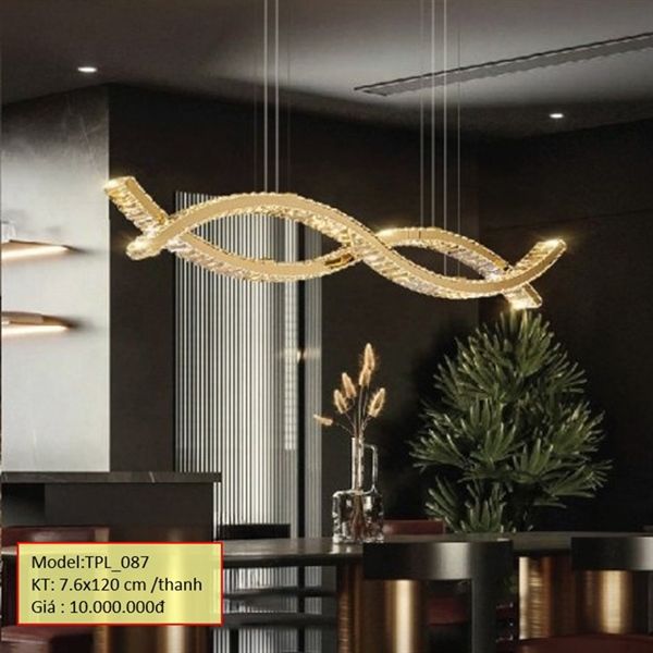 HT Đèn thả pha lê D7.6*120cm TPL_087 HTTHPL-137